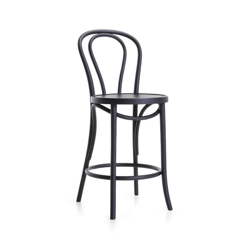 Vienna Matte Black Counter Stool