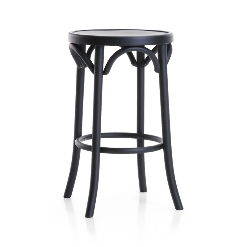 Vienna Matte Black Backless Counter Stool