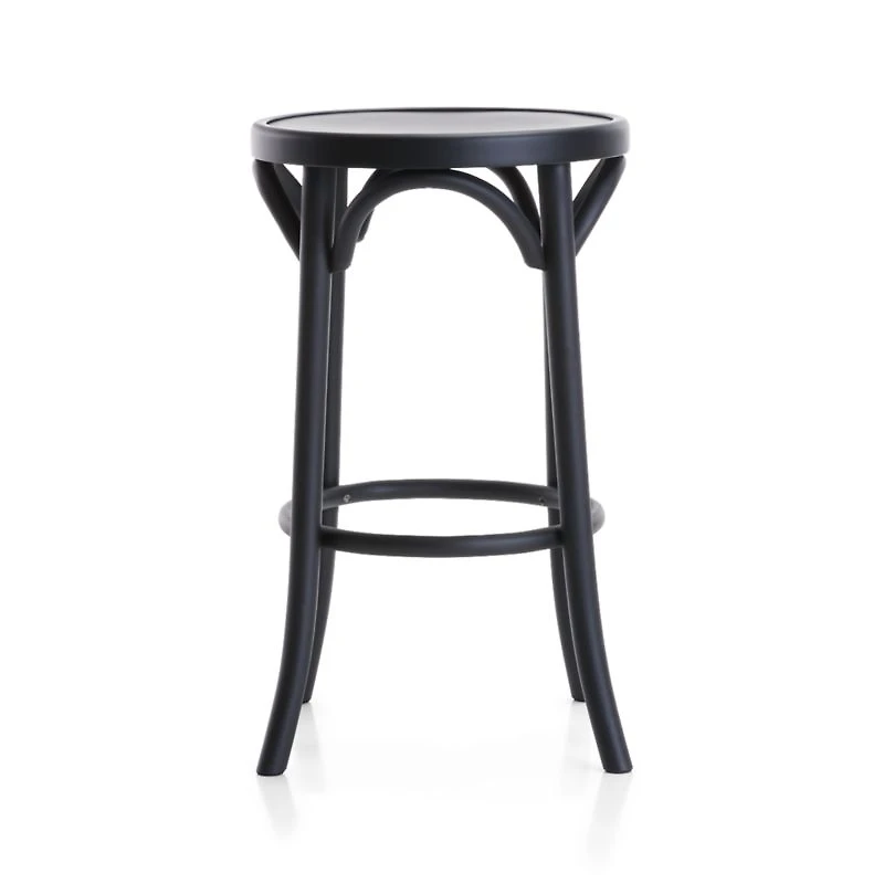 Vienna Matte Black Backless Counter Stool