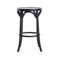 Vienna Matte Black Backless Counter Stool