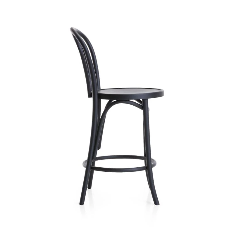 Vienna Matte Black Counter Stool