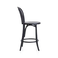 Vienna Matte Black Counter Stool