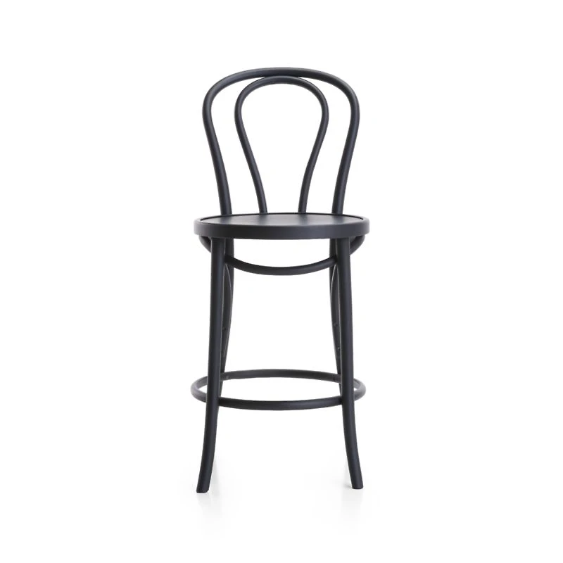 Vienna Matte Black Counter Stool