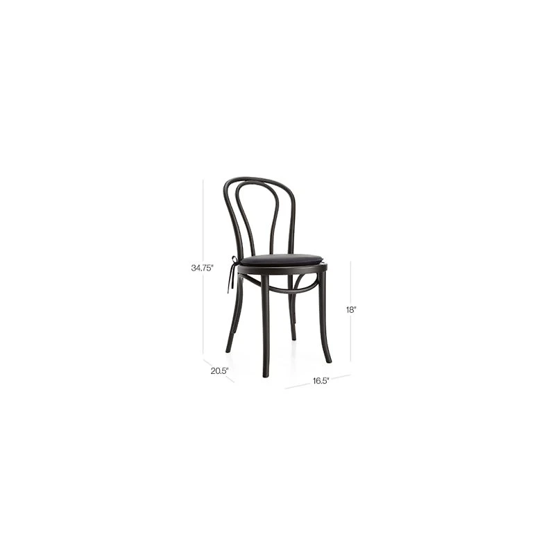 Vienna Matte Black Dining Chair