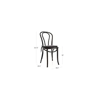 Vienna Matte Black Dining Chair
