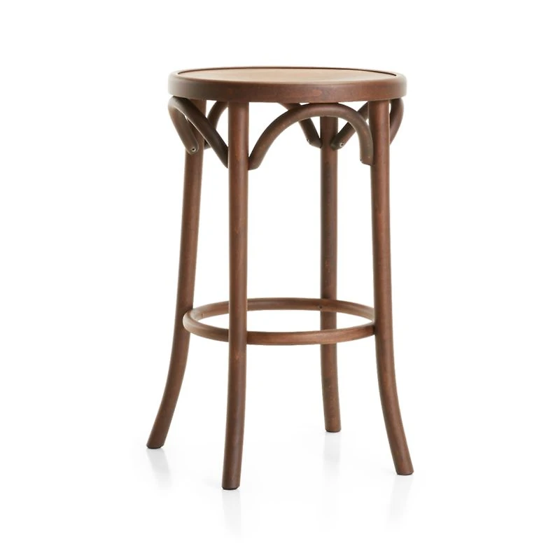 Vienna Walnut Backless Counter Stool