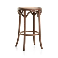 Vienna Walnut Backless Counter Stool