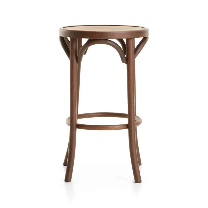 Vienna Walnut Backless Counter Stool