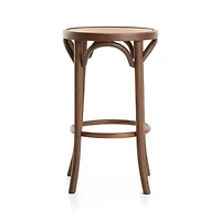 Vienna Walnut Backless Counter Stool