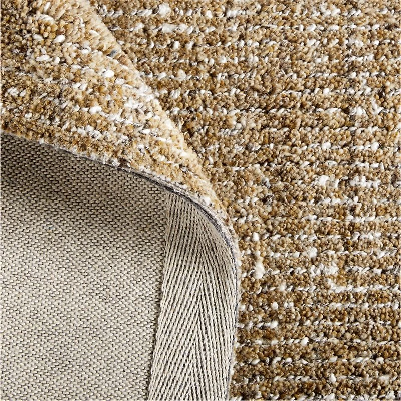 Vienne Performance Wool Handwoven Ocher Yellow Area Rug 9'x12'