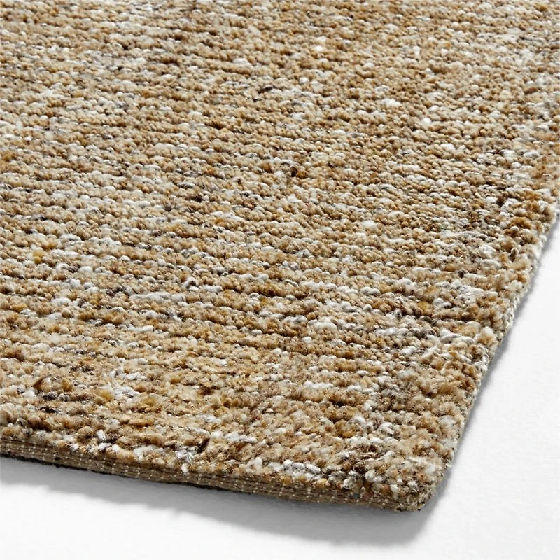 Vienne Performance Wool Handwoven Ocher Yellow Area Rug 9'x12'