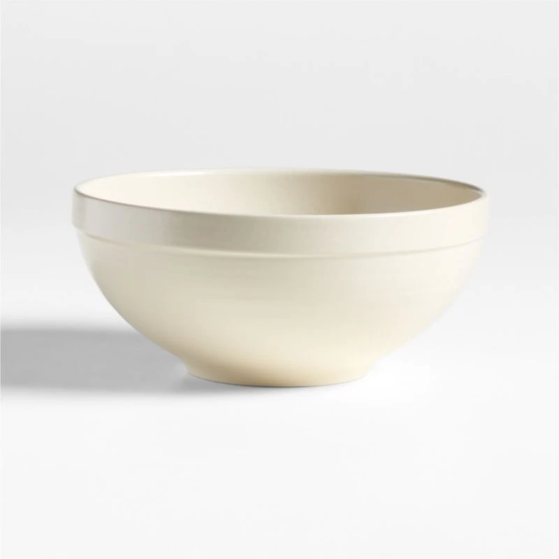 Villa Natural Stoneware Meal Bowl with Matte Glaze