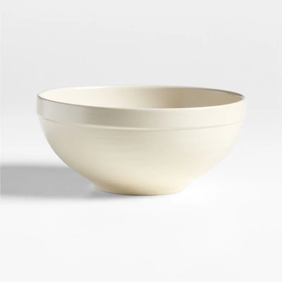 Villa Natural Stoneware Meal Bowl with Matte Glaze