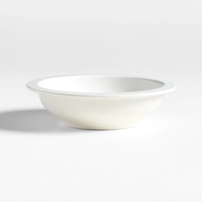 Villa White Stoneware Low Bowl