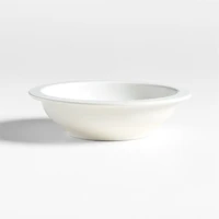 Villa White Stoneware Low Bowl