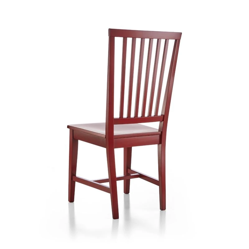 Village Red Wood Dining Chair