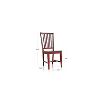 Village Red Wood Dining Chair