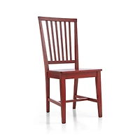 Village Red Wood Dining Chair