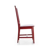 Village Red Wood Dining Chair