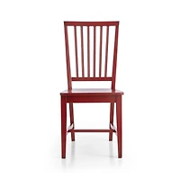 Village Red Wood Dining Chair