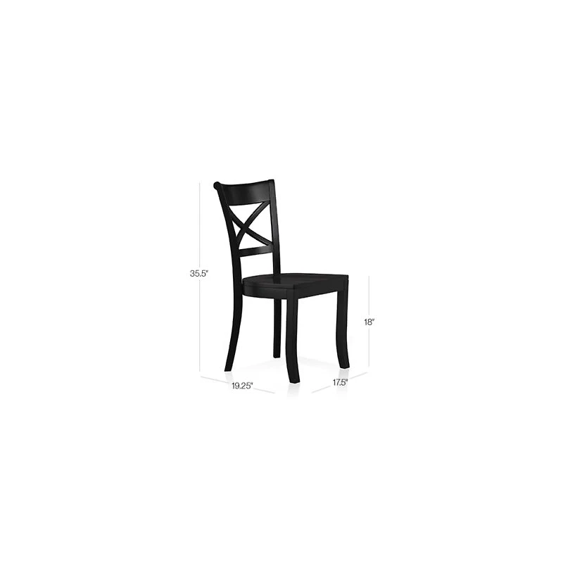 Vintner Black Wood Dining Chair