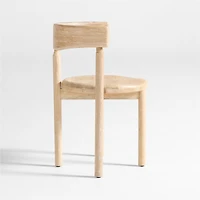 Virage Natural Oak Wood Curved Dining Chair