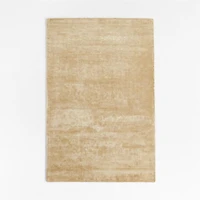 Viscose Double Striped Beige Kids Area Rug 6'x9'