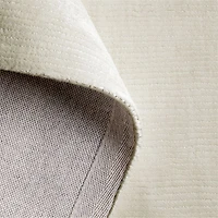 Viscose Double Striped Ivory Kids Area Rug 5'x8'