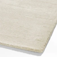 Viscose Double Striped Ivory Kids Area Rug 5'x8'