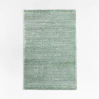 Viscose Double Striped Light Kids Area Rug 5'x8