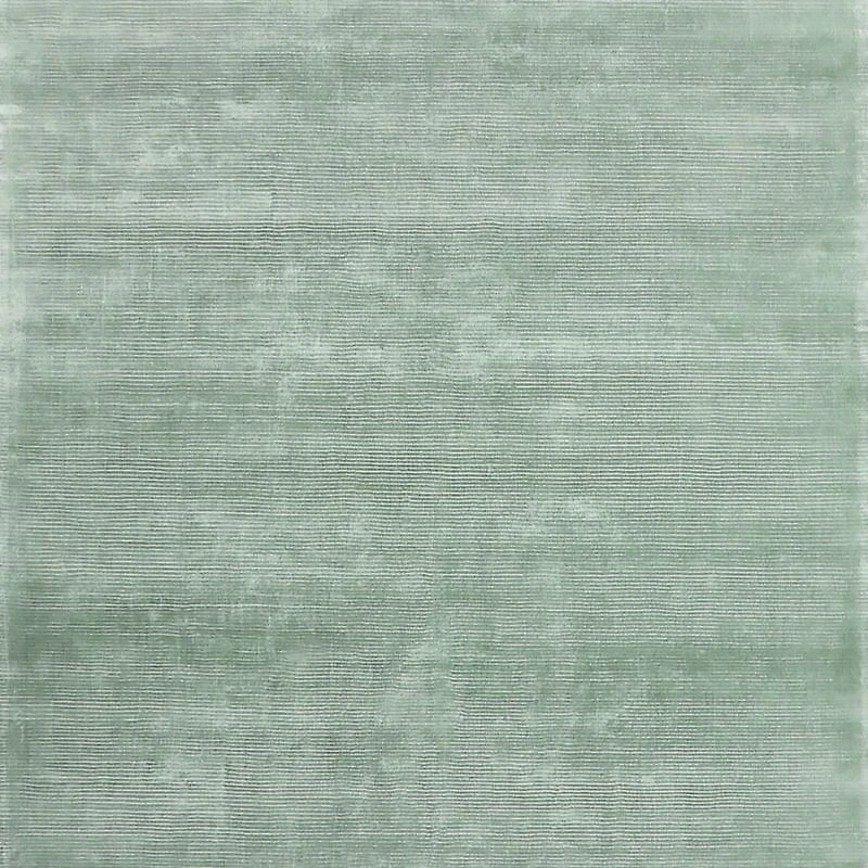 Viscose Double Striped Light Green Kids Area Rug 5'x8'