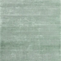 Viscose Double Striped Light Green Kids Area Rug 5'x8'