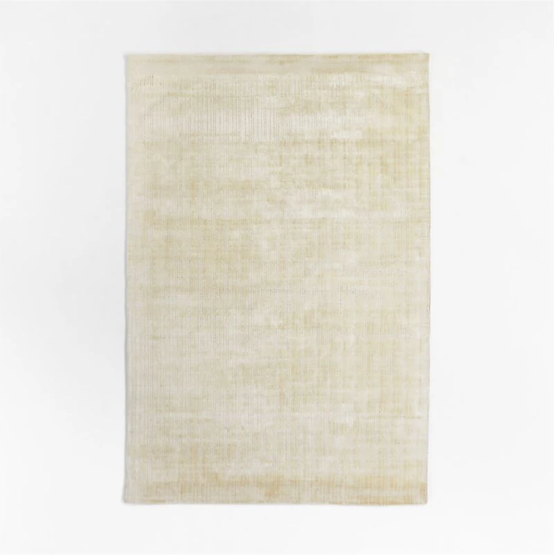 Viscose Grid Beige Kids Area Rug 5'x8'