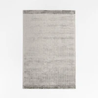 Viscose Grid Light Grey Kids Area Rug 5'x8'