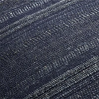 Vittoria Silk Blend Textured 24"x16" Deep Indigo Blue Throw Pillow with Feather Insert