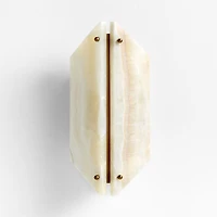 Vivien Onyx Cream Stone Wall Sconce Light Set of 2