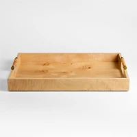 Volos Large Rectangle Burl Wood Decorative Tray