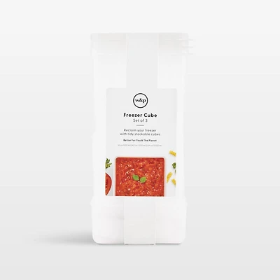 W&P Freezer Cube 3-Piece Food Storage Set