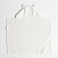 Bear Organic Waffle Hooded Baby Towel
