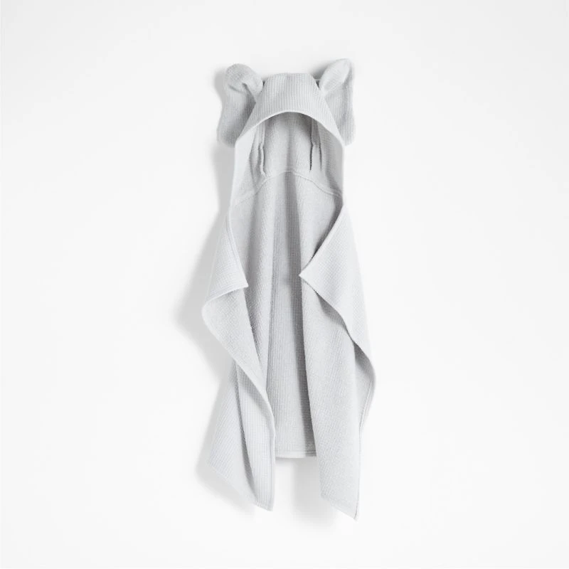 Elephant Organic Waffle Hooded Baby Towel