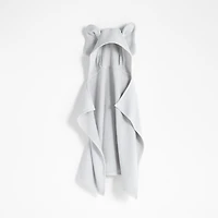 Elephant Organic Waffle Hooded Baby Towel