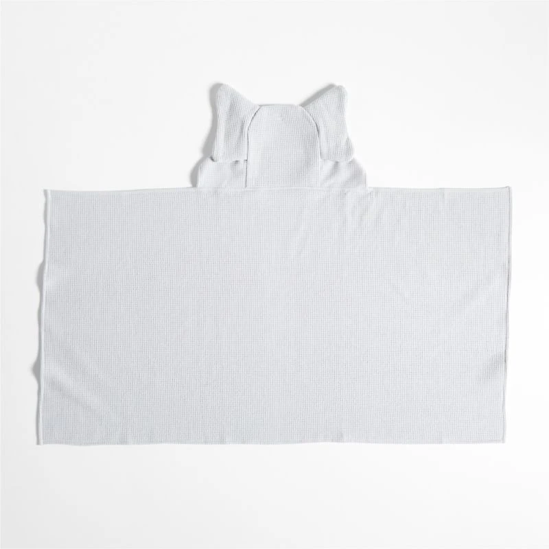 Elephant Organic Waffle Hooded Kids Towel