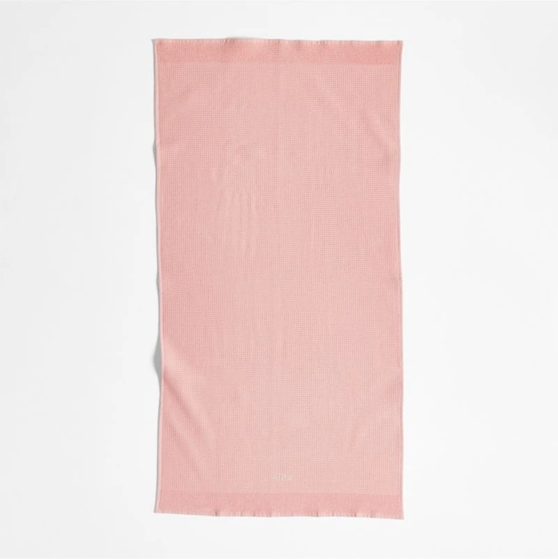 Pink Organic Waffle Bath Towel