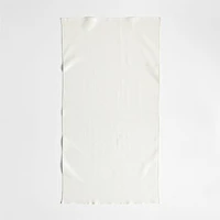 Ivory Organic Waffle Bath Towel