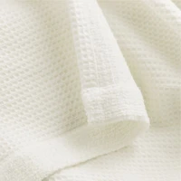 Ivory Organic Waffle Shower Curtain