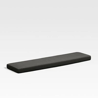 Walker Cast Charcoal Grey Sunbrella ® Outdoor Dining Bench Cushion