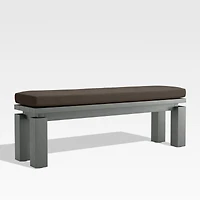Walker Canvas Java Brown Sunbrella ® Outdoor Dining Bench Cushion