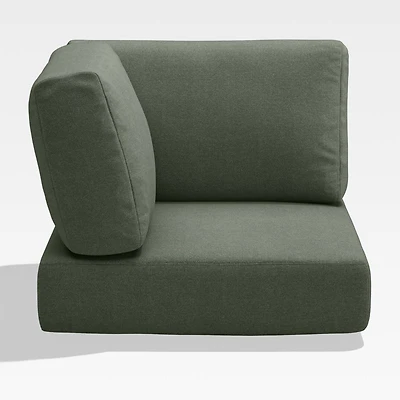 Walker Cast Sage Green Sunbrella ® Outdoor Sectional Corner Cushion