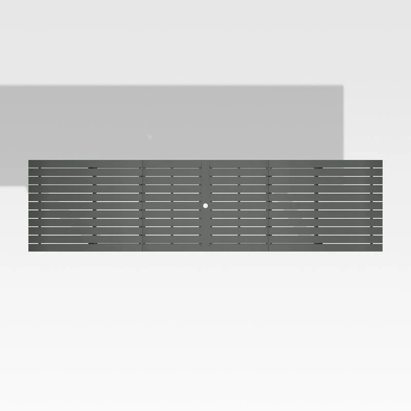 Walker 96"-144" Dark Grey Extendable Outdoor Dining Table