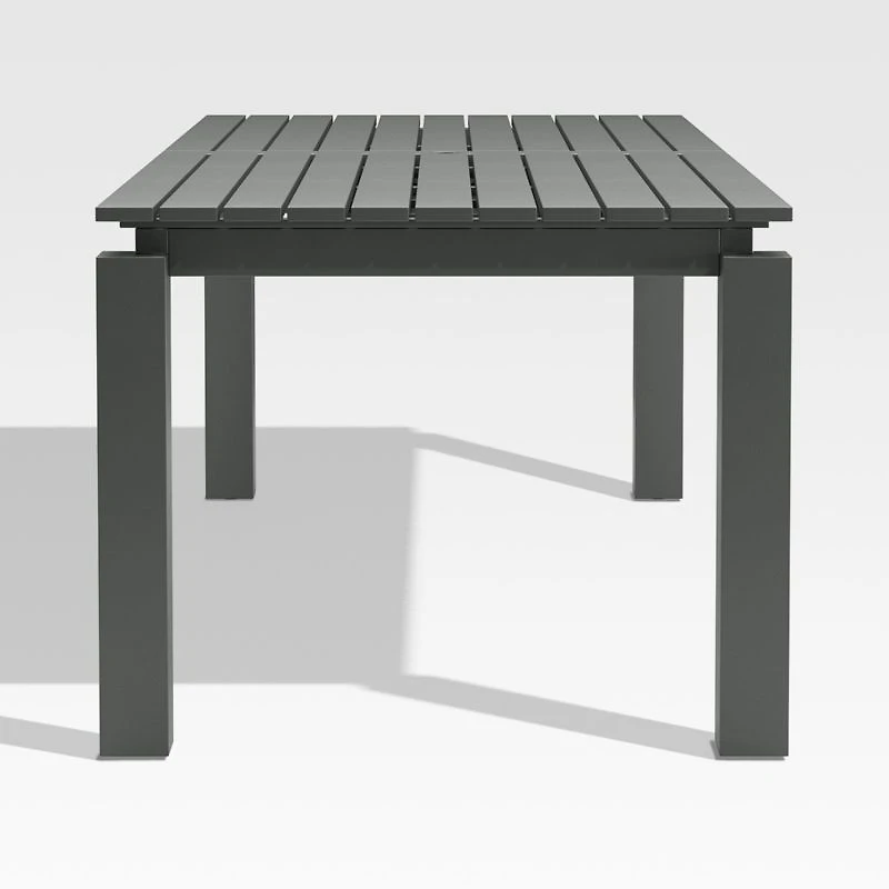 Walker 96"-144" Dark Grey Extendable Outdoor Dining Table